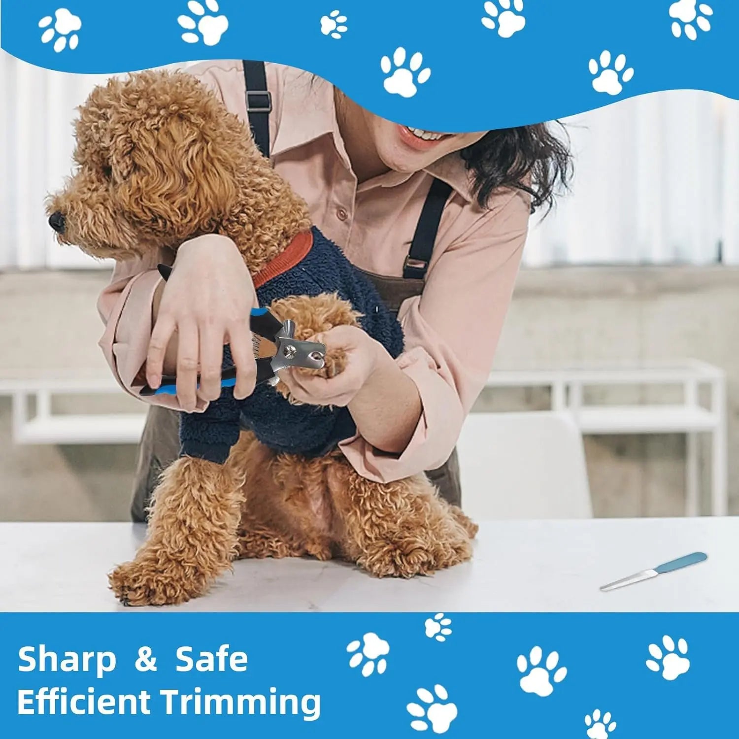 Dog Brush for Shedding, 7PCS Pet Slicker Hair Brush Kit with Pet Nail Clipper and File - Dog Cat Grooming Deshedding Undercoat Rake Brush Comb for All Small Large Dogs Cats